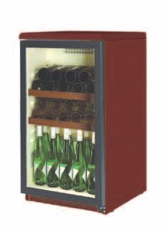 Refrigeration Other products Cabinets Counters Blast Chillers Other products Refrigerated display cabinet for wine External construction in epoxi painted toil, walnut color.
