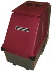/hr 28 cleaning path Overthrow hopper for maximum capacity 47R Covers up to 77,500 sq. ft.