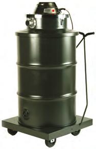 machine Available in 220V (not all models) Easily adaptable to any tool kit Self-cleaning cloth filter bag Full bag indicator light (not all models) 390-55 GALLON WET/DRY VACUUM 55 gallon tank sizes