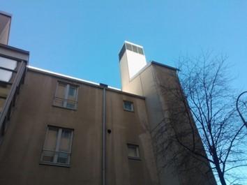 Principal scheme Source: Gonçalves, & Graça, 2004 Practical application in cold climate Figure 32 Solar chimney There are also other solutions for natural ventilation and air treatment, such as using