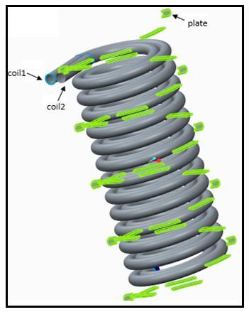 Specifications of Double Helical coils of Condenser and Evaporator in Experimental Set up: T a b l e 2.