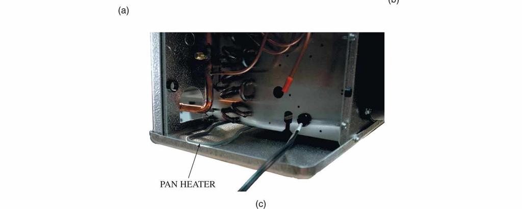 resistance pan heater to prevent ice from forming during