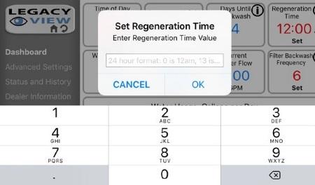 3. Set Regeneration Time. Example: For 2am, just type 2 and press OK.