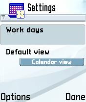 Work days Here you can specify days for workday alarms to repeat.
