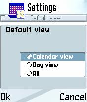 Alarm Calendar will need at least one view to be the default view.