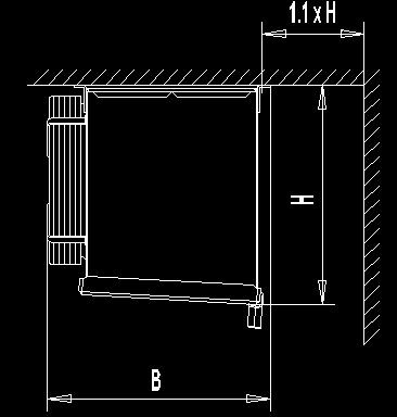 CAH-CEH-CDH Mounting reference n = number of units to install Lr = length of room NOTES Do not place the cooler directly over or next to a door. Do not place produce directly in front of the cooler.