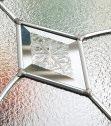 Set off against the subtly textured glass this clean and simple design has proven to be one of our most popular designs as it is in place in any home.