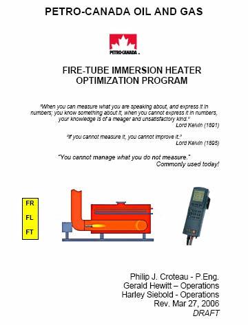 PCOG Fire-tube Immersion Heater Optimization