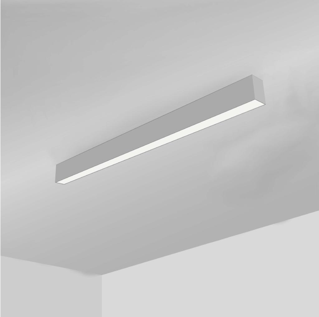 FIXTURE PECIFICATION INTENDED UE The specification grade Continuum 23 LED urface Mount Architectural Linear Luminaire delivers continuous clean lines and clear light to commercial, hospitality and