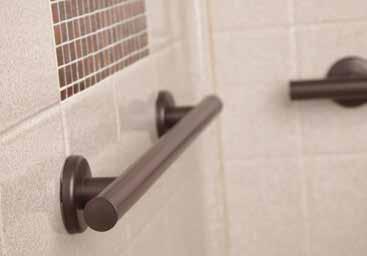 Splash Plateau Grab Bars Versatility in a classic design. Simple design, well executed, makes a strong statement wherever it appears.