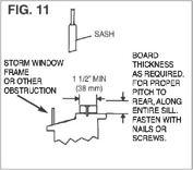 Plastic window 7 To secure the sash in place, attaché the right angle window lock with a Type B screw as shown.