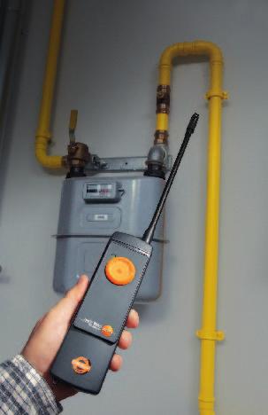 44 Detector for leaks in natural gas pipes testo 316-1 The testo 316-1 gas leak detector quickly detects even the smallest leaks.