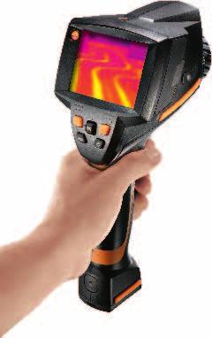 Weak points such as heat bridges as well as construction and building defects on the building's facade are displayed immediately on Testo's thermal imager.