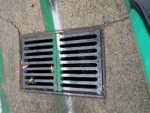 When the covers are not placed over the drains they are to be stored with the spill kits inside front roller door. Cover must be placed over drain fully to ensure that all of grate is covered.