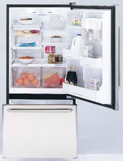 G Bottom-Freezer Models: 18 cu. ft. Modular Fresh Food Gallon Door Storage provides maximum storage flexibility.