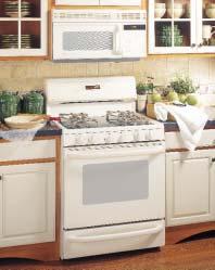 S Self-Cleaning: Sealed Burners These models include TrueTemp System Warming drawer SmartLogic electronic control Extra-large self-cleaning oven Electronic clock and automatic oven timer Sealed