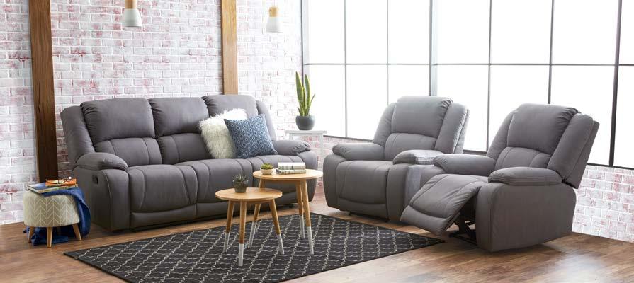 1299 DAISY 3 PIECE SUITE 2 recliners and fixed 3