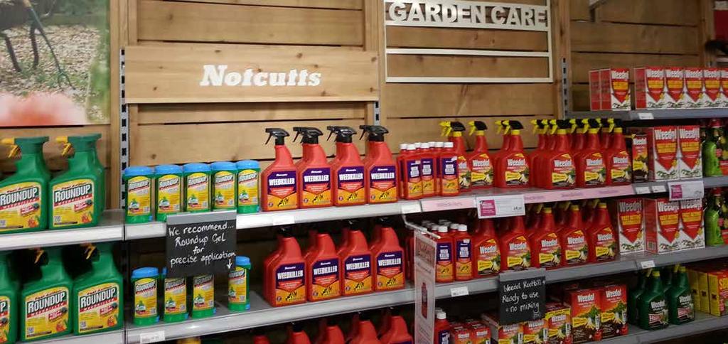 Naturally these products vary greatly in function so clear use of signage in these areas is essential in order to drive foot traffic