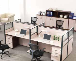 Open office system offers high level of space optimisation, greater transparency,