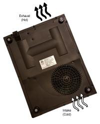 I. Cooktop Installation Continued... Clearance Needed for Air Circulation Below you will see a diagram of the air flow.