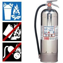 Fire extinguisher use can create more hazards or be life threatening without proper training. Some fire extinguishers on campus are Type A Water Only.