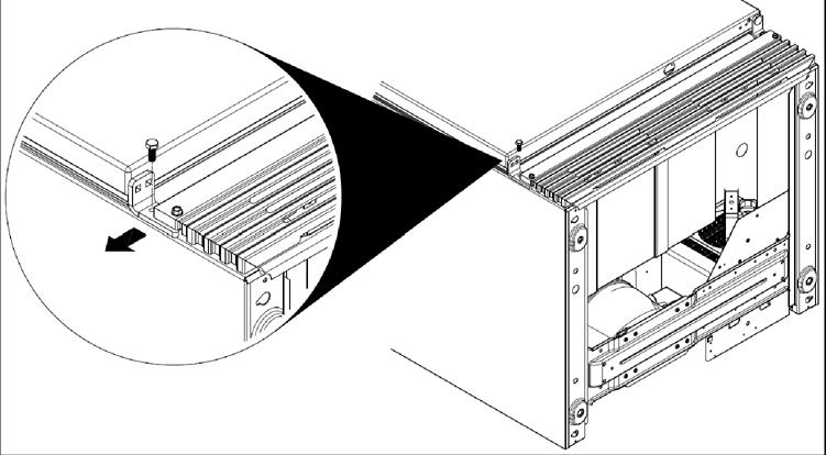 Remove bottom door support bracket and screw opposite the door hinge using a 3/8" socket wrench (see Fig. 3).