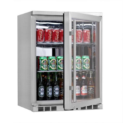 Volume: 4.34 CF, hold up to 53 beer bottles or 140 cans Unit size: 23.4 W x 21.5 D x 32.