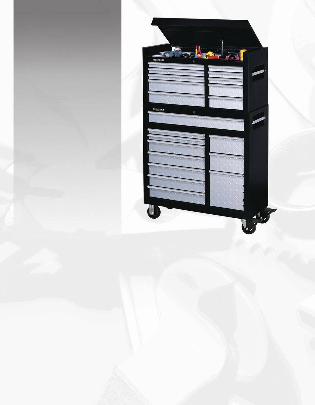 Treadplate Chests and Cabinets 41" x 18" Chest/Cabinet Features Include: All steel construction with steel double walls for more strength and greater durability.