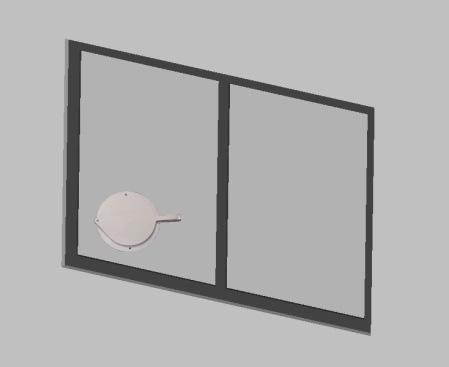 Make a hole having a diameter of roughly 133 2. Insert the window unit into the window.