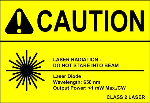 Class 3R lasers and laser systems (other than those specified above), Laser Radiation Avoid Direct Eye Exposure Class 3B lasers and laser systems, Laser Radiation Avoid Direct Exposure to Beam Class