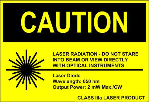 SHE Standard D12 Lasers Annex D Page 3 of 5 2.0 Laser Product Labels and Tags 2.1 General 2.1.1 Federal law requires all lasers that are manufactured and/or sold in the United States to have warning labels or tags as specified in paragraphs 2.