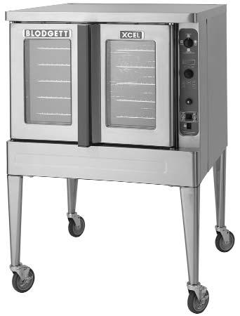 DFG-100 XCEL Full-Size Dual Flow Gas Convection Oven Project Item No. Quantity Standard depth baking compartment - accepts five 18" x 26" standard fullsize baking pans in left-to-right positions.