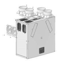 Installation Spigot Installation Air entry/exit spigots may be fitted on either the top or the side of the unit for vertical or horizontal entry or exit.