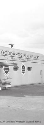 Over time, foot traffic along Elm led to the conversion of houses and bungalows into professional offices and specialty merchants. 2404 Elm Street, Goddard s Elm Market in the late 1930 s.