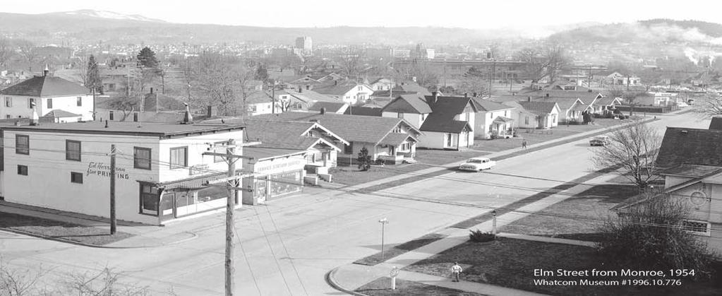 Gas station at 2620 Northwest Ave. circa 1950s, above. More recently, the structure has been adaptively reused as a local nursery business, below.