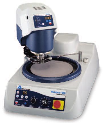 dispensed. The aluminum platen offers a flat, hard grinding-polishing surface for most medias.