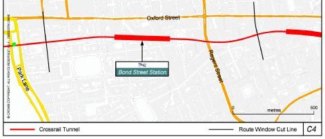 9.7 Bond Street Worksites (Window C4) Significant characteristics of the site and surrounding area 9.7.1 The Davies Street site lies within an area predominately in office use on the edge of Mayfair and adjoining Oxford Street.