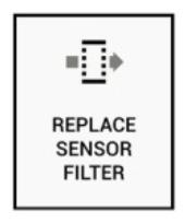 as shown. Replace batteries when the display shows the message REPLACE BATTERIES. Sensor & Sensor Filter Replace Filter: Unscrew sensor tip as shown to replace filter.
