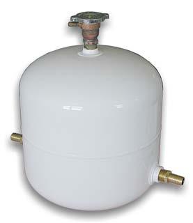 Expansion Tanks W002-103 2 1/2 gal. Expansion Tank The 2 1/2 gal. expansion tank is made of steel and powder coated white.