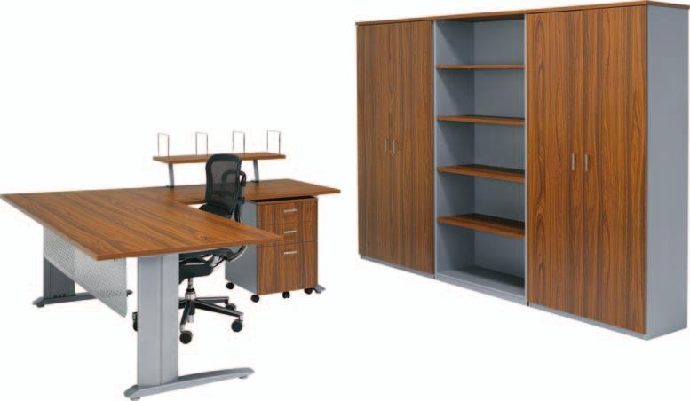 Symmetry Desking OH12309 - WITH DOORS Symmetry Hutch with Doors 1280H