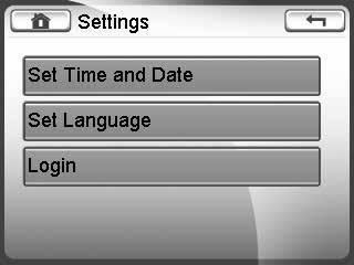 4 DATE AND TIME, LANGUAGE SETTINGS To enter the settings menu: DATE/TIME 1.