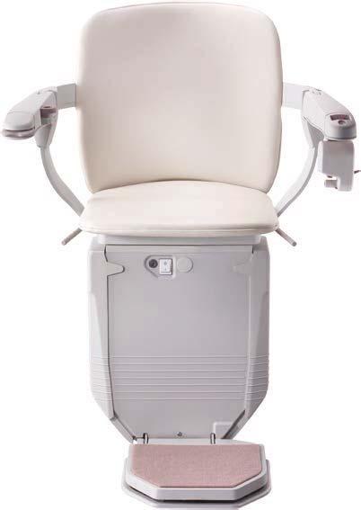 Siena / 6 1. Footrest fold To store the stairlift away, you can fold away the arms and seat and use the lever to raise the footrest.