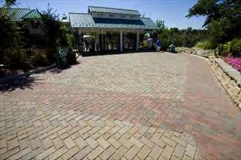 Permeable pavers are comprised of a layer of concrete or fired clay