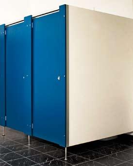 Intermediate partitions can be full height, door height or shaped to your requirements. Support legs and brackets are stainless steel.