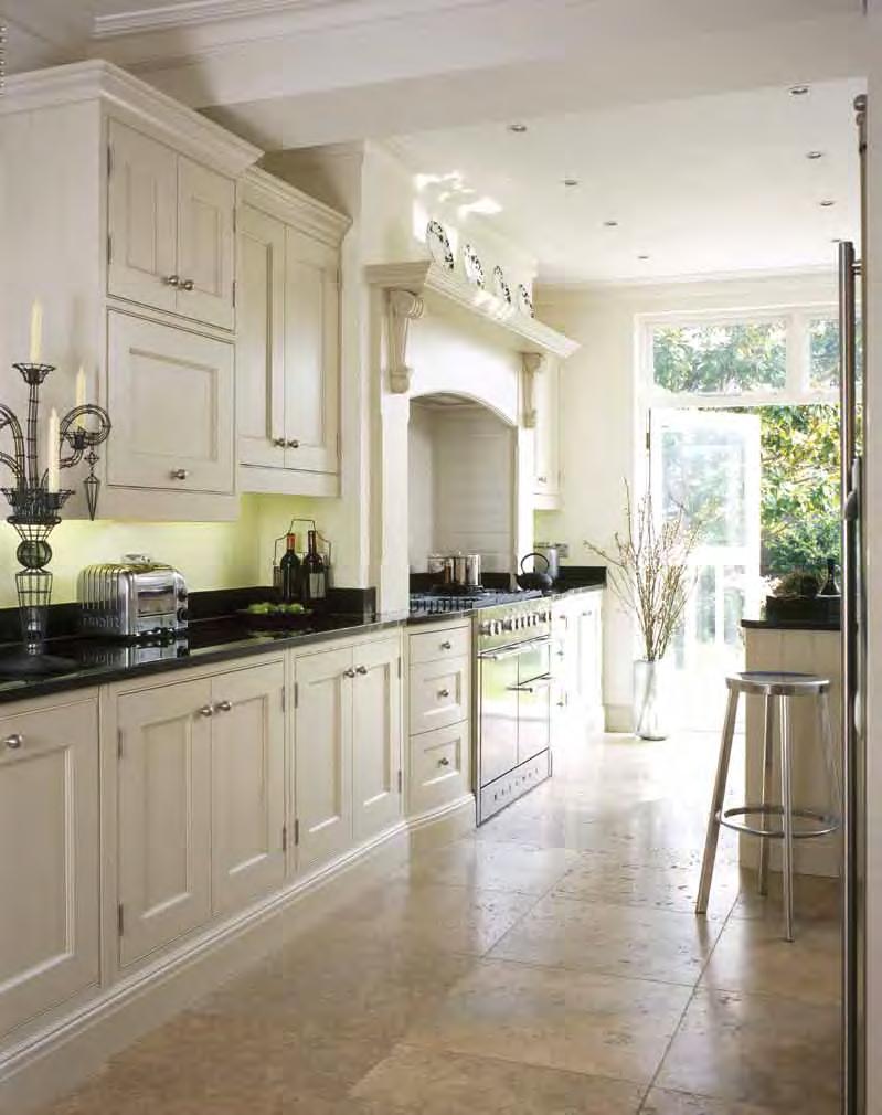 A freestanding look suits this country kitchen in