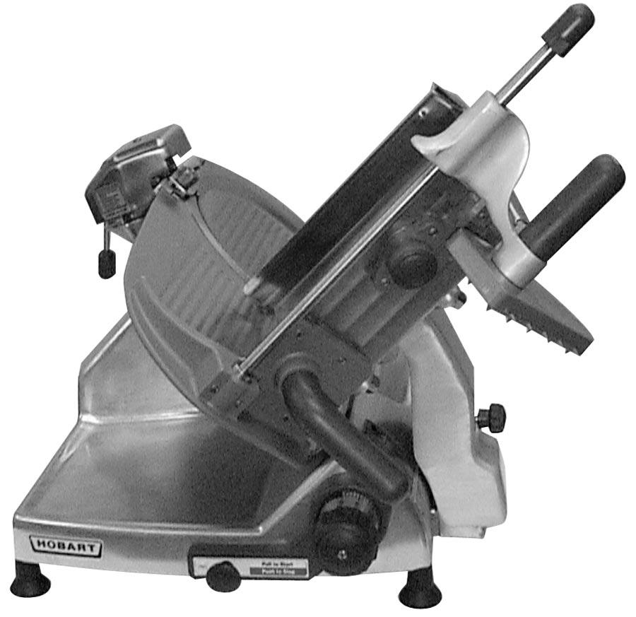OPERATION SAFETY SAFETY DEVICES INCORPORATED IN THIS SLICER MUST BE IN THEIR CORRECT OPERATING POSITIONS ANYTIME THE SLICER IS IN USE. The must be in position and secured with the LATCH KNOB (Fig. 2).