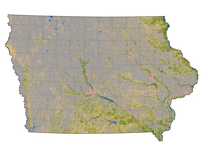 Iowa Land Use 2012 Row Crop 63% Grassland 18%