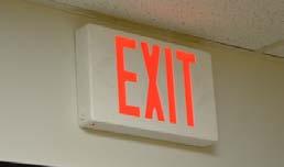 to an exit sign must be clearly visible at all times Doors or passages along an exit access must be marked