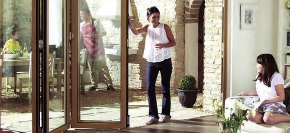 Bi-fold Doors A bi-folding door is the best way to open up your home, let in more light and make your
