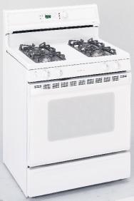 RGB845WEC White on white model Extra-large, self-clean Sealed cooktop burners Simmer 600 burner Performance Plus burner Medium-cast steel grates In- broiling Frameless white glass door with Big View